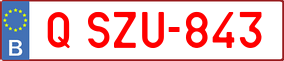 Trailer License Plate